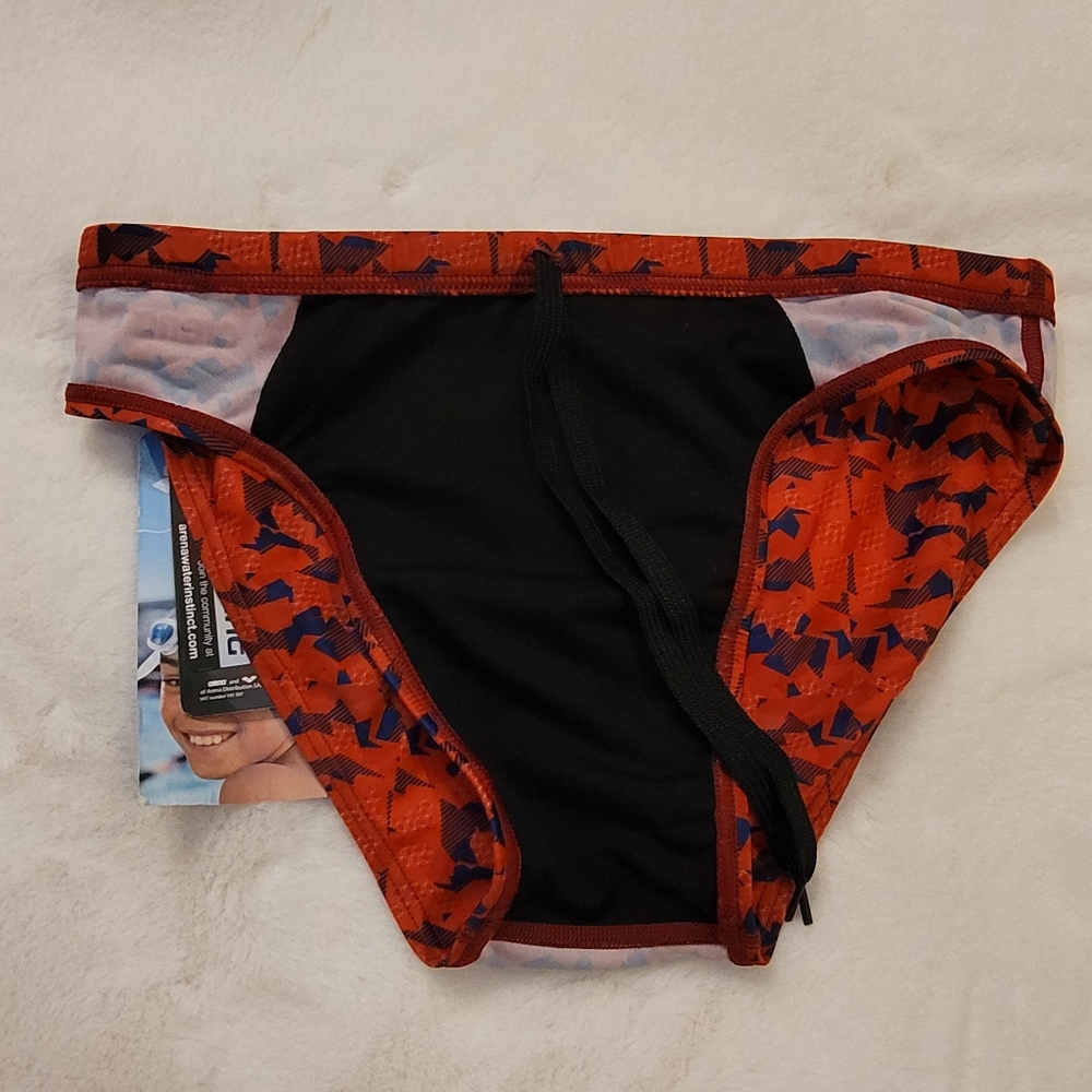 Arena Men's Network Swim Brief Size 30 New With Tag Red and Blue Rare - Picture 9 of 15